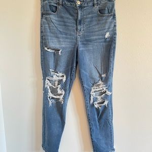 AE NE(XT) Level Stretch Ripped Jeans (Womens 16)
